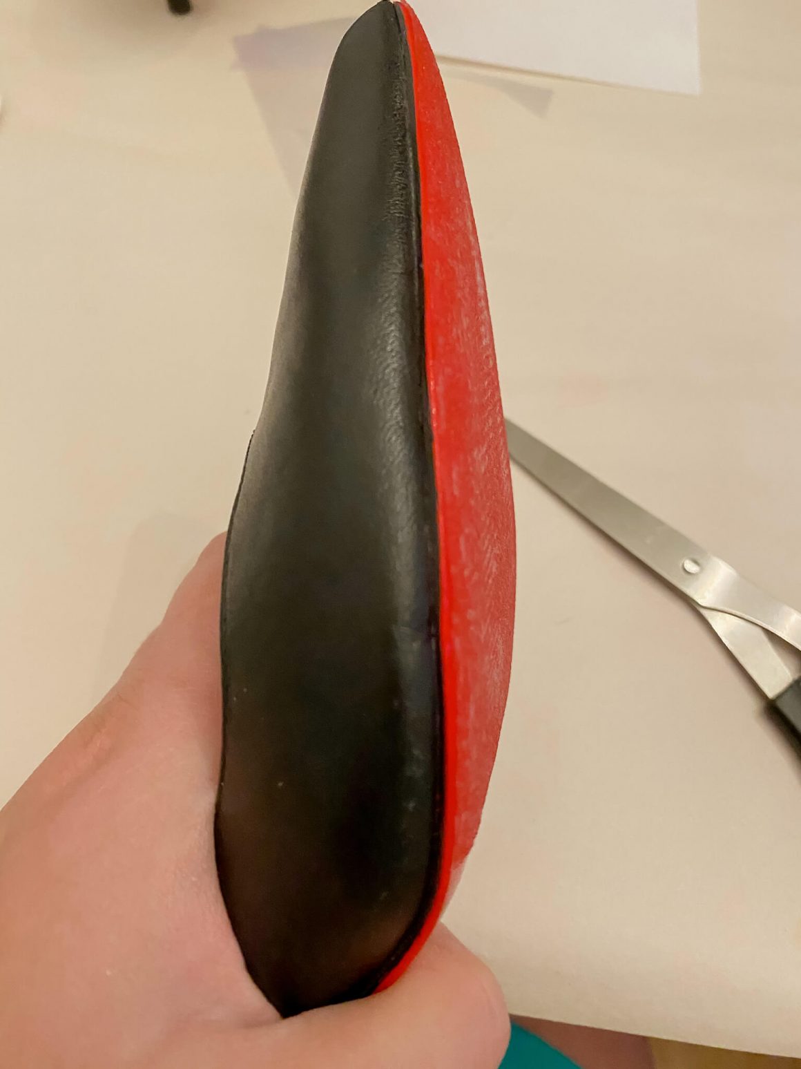 diy red bottom heels